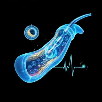 Dispositivo médico JetStream de Boston Scientific en holograma clínico