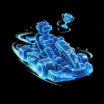 Kart de advergaming RTS Karts VR en holograma de carreras